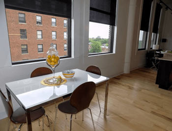 Elegant Dining Area at Lofts at Euclid, Missouri